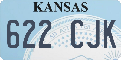 KS license plate 622CJK