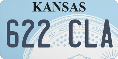 KS license plate 622CLA