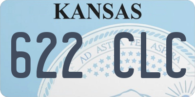 KS license plate 622CLC