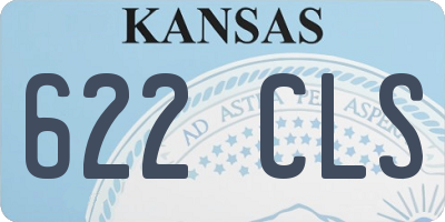 KS license plate 622CLS