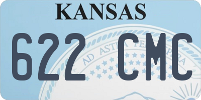 KS license plate 622CMC