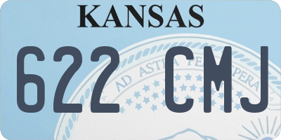 KS license plate 622CMJ