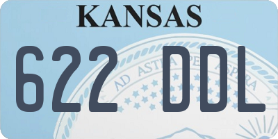 KS license plate 622DDL