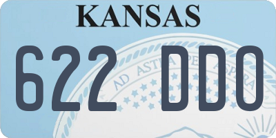 KS license plate 622DDO