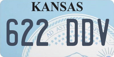 KS license plate 622DDV
