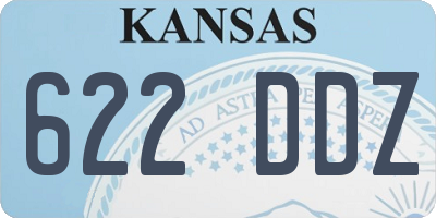KS license plate 622DDZ