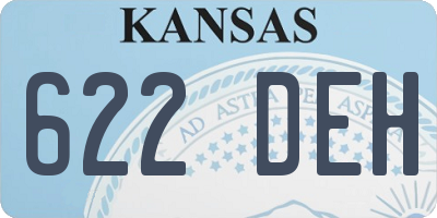 KS license plate 622DEH