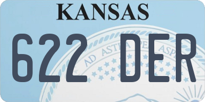 KS license plate 622DER