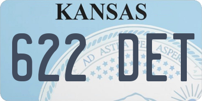 KS license plate 622DET