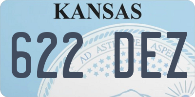 KS license plate 622DEZ