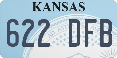 KS license plate 622DFB