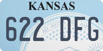 KS license plate 622DFG