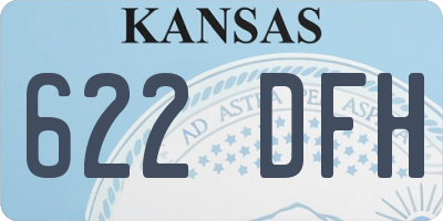 KS license plate 622DFH