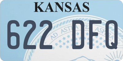 KS license plate 622DFQ