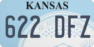 KS license plate 622DFZ