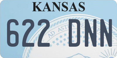 KS license plate 622DNN