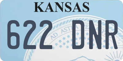 KS license plate 622DNR