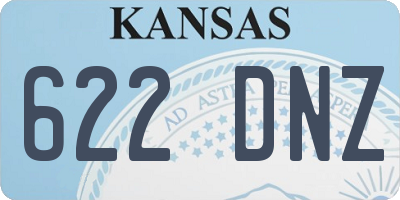 KS license plate 622DNZ