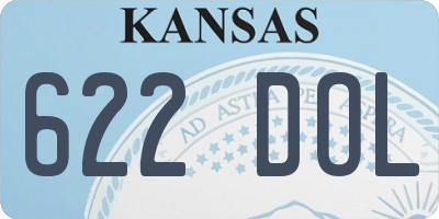 KS license plate 622DOL