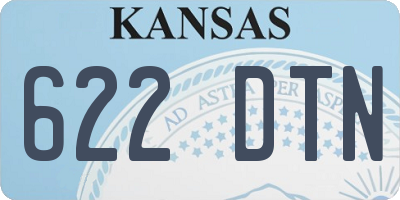 KS license plate 622DTN