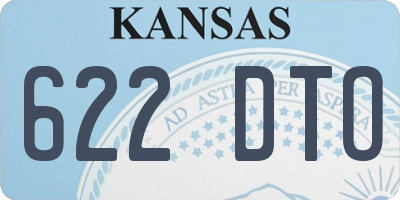 KS license plate 622DTO