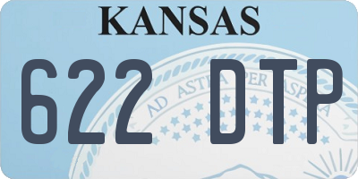 KS license plate 622DTP