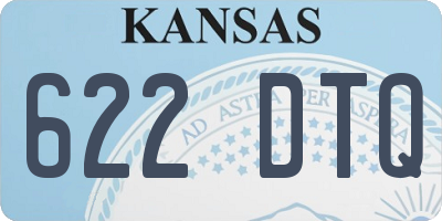 KS license plate 622DTQ