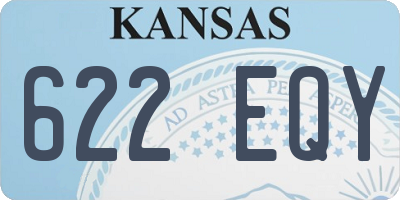 KS license plate 622EQY