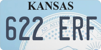 KS license plate 622ERF