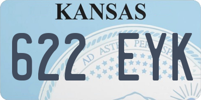 KS license plate 622EYK