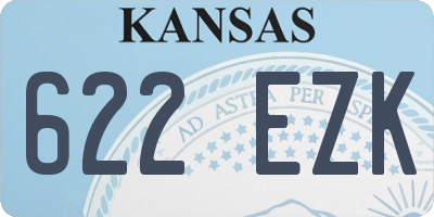 KS license plate 622EZK