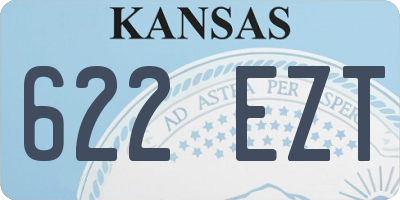 KS license plate 622EZT