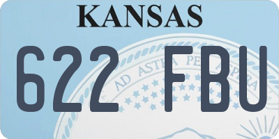 KS license plate 622FBU
