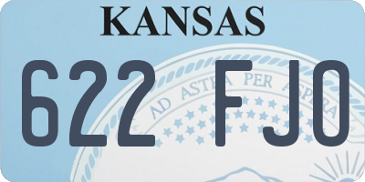KS license plate 622FJO