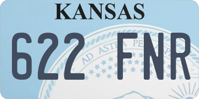 KS license plate 622FNR