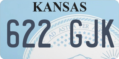 KS license plate 622GJK