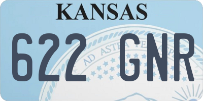 KS license plate 622GNR