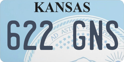 KS license plate 622GNS