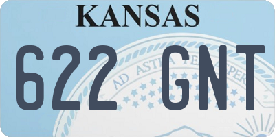 KS license plate 622GNT