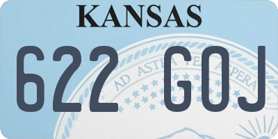 KS license plate 622GOJ
