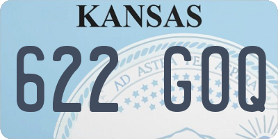KS license plate 622GOQ