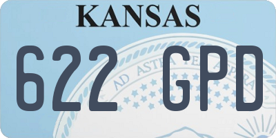 KS license plate 622GPD