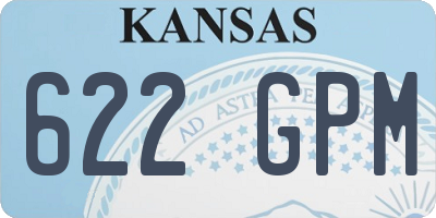 KS license plate 622GPM