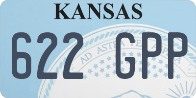 KS license plate 622GPP
