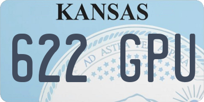 KS license plate 622GPU