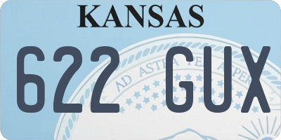KS license plate 622GUX