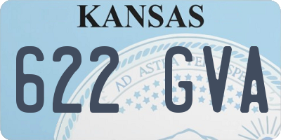 KS license plate 622GVA