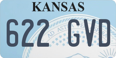 KS license plate 622GVD