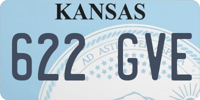 KS license plate 622GVE