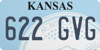 KS license plate 622GVG